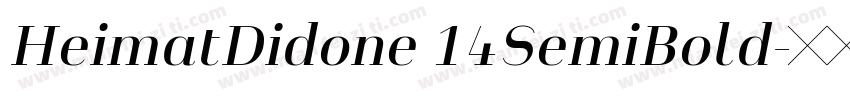 HeimatDidone 14SemiBold字体转换